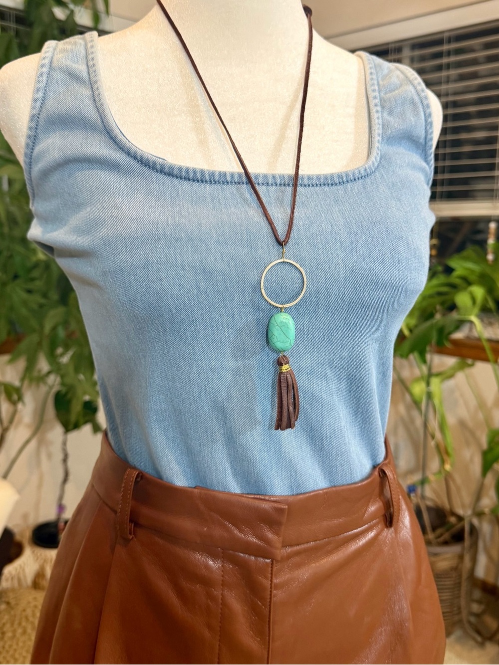 GOOD AMERICAN Denim Chambray Bodysuit Festival Boho Hippie Southwest Size 2 Top